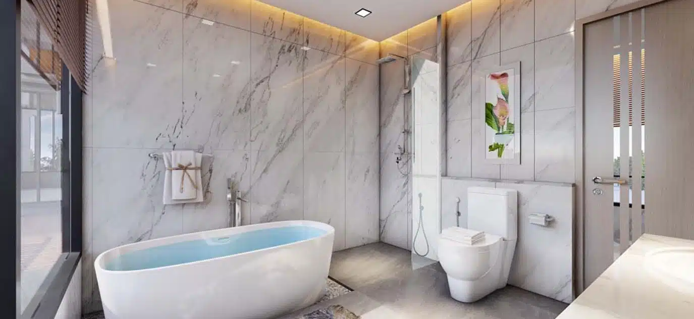5-Bedroom Luxury Pool Villa with Breathtaking Views in Rawai - Bathroom